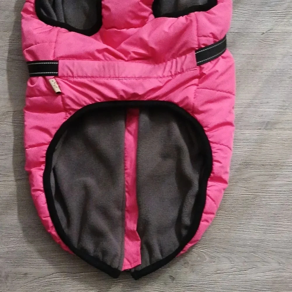 Fashion Sports Pink Weather Water proof  Winter Dog Jacket Sz 5XL NWOT